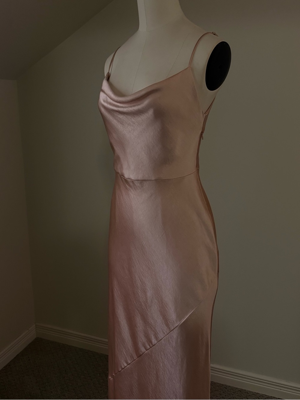 Park & Fifth Satin Cowl Neck Formal Dress